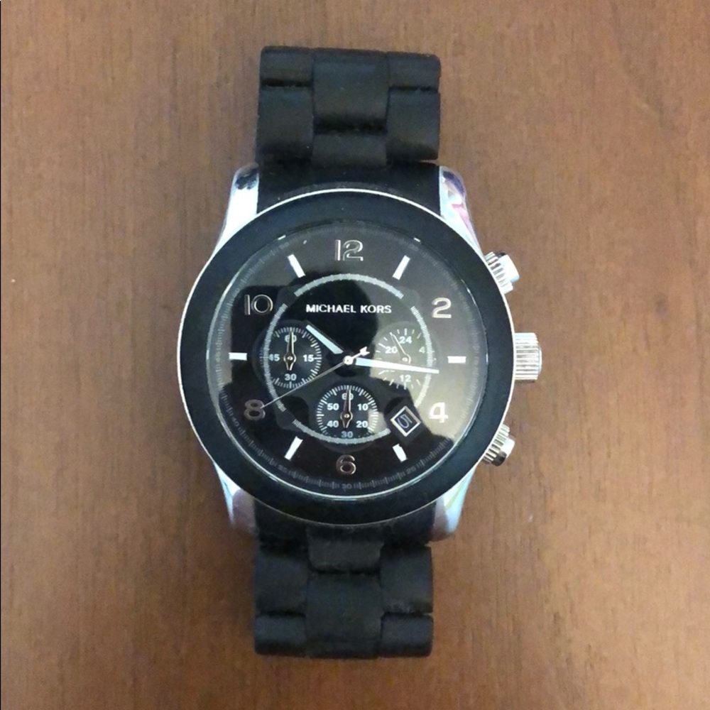 Michael Kors watch with black face